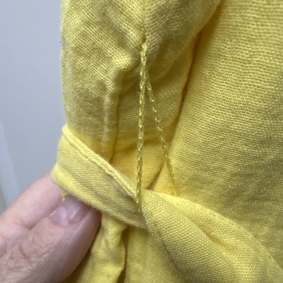 NWT GAP Sun Dress Midi Gauze Women's Plus Size 2XL Cotton Yellow Lightweight - Picture 7 of 11